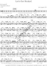 Let's Get Rocked Def Leppard Full Drum Transcription / Drum Sheet Music COPYDRUM