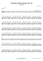 Nobody - OneRepublic drum sheet music