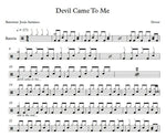 Devil Came to Me Dover Full Drum Transcription / Drum Sheet Music Franki Bio