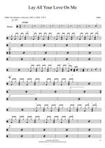Lay All Your Love on Me ABBA Full Drum Transcription / Drum Sheet Music COPYDRUM