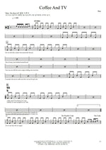 Coffee & TV Blur Full Drum Transcription / Drum Sheet Music COPYDRUM