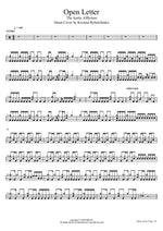 Open Letter (Drum Cover by Kristina Rybalchenko) The Amity Affliction Full Drum Transcription / Drum Sheet Music COPYDRUM