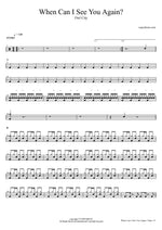 When Can I See You Again? - Owl City drum sheet music