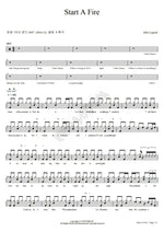 Start a Fire John Legend Full Drum Transcription / Drum Sheet Music COPYDRUM