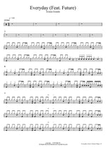Everyday (feat. Future) Ariana Grande Full Drum Transcription / Drum Sheet Music COPYDRUM