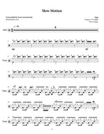 Slow Motion Saga Full Drum Transcription / Drum Sheet Music Jaslow Drum Sheets