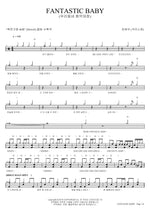 FANTASTIC BABY Ha Hyun Woo (Guckkasten) (하현우 (국카스텐)) Full Drum Transcription / Drum Sheet Music COPYDRUM