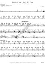 Don't Play Hard to Get T Square (ティー・スクェア) Full Drum Transcription / Drum Sheet Music COPYDRUM
