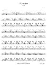 Skyworks - Pond drum sheet music