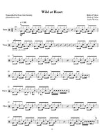 Wild at Heart Birds of Tokyo Full Drum Transcription / Drum Sheet Music Jaslow Drum Sheets