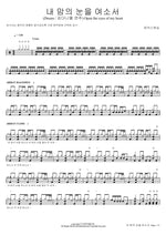 Open the Eyes of My Heart (Drums by Daniel Kim) (내 맘의 눈을 여소서 (Drums 김다니엘 연주)) MARKERS WORSHIP (마커스워십) Full Drum Transcription / Drum Sheet Music COPYDRUM