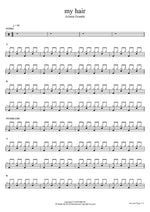 My Hair Ariana Grande Full Drum Transcription / Drum Sheet Music COPYDRUM