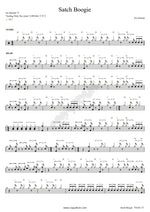 Satch Boogie Joe Satriani Full Drum Transcription / Drum Sheet Music COPYDRUM