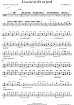 Love Never Felt So Good (Love never felt so good) Monoflo (모노플로) Full Drum Transcription / Drum Sheet Music COPYDRUM