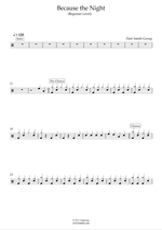 Because the Night - Patti Smith Group drum sheet music