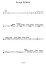 Because the Night - Patti Smith Group drum sheet music