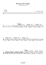 Because the Night - Patti Smith Group drum sheet music