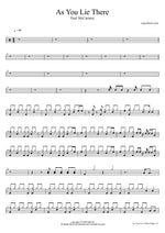 As You Lie There - Paul McCartney drum sheet music