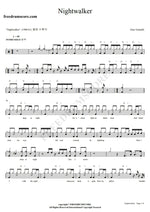 Nightwalker Gino Vannelli Full Drum Transcription / Drum Sheet Music COPYDRUM