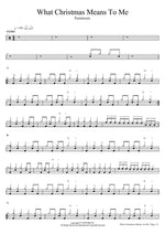 What Christmas Means to Me - Pentatonix drum sheet music