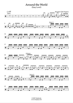 Around the World - Red Hot Chili Peppers drum sheet music