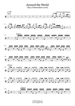 Around the World - Red Hot Chili Peppers drum sheet music
