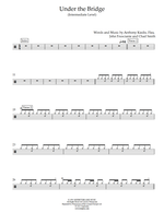 Under the Bridge - Red Hot Chili Peppers drum sheet music