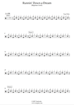 Runnin' Down a Dream - Tom Petty drum sheet music