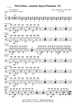 Another Day in Paradise - Phil Collins - Full Drum Transcription / Drum Sheet Music - AriaMus.com