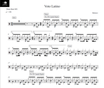 Voto Latino Molotov Full Drum Transcription / Drum Sheet Music Drum Sheet MX