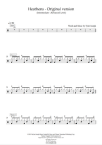 Heathens - Twenty One Pilots drum sheet music