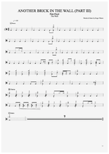 Another Brick in the Wall (Part 3) - Pink Floyd - Full Drum Transcription / Drum Sheet Music - AriaMus.com