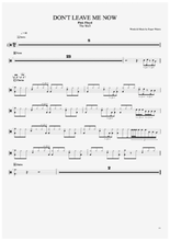 Don't Leave Me Now - Pink Floyd - Full Drum Transcription / Drum Sheet Music - AriaMus.com