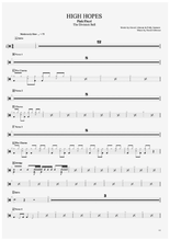 High Hopes - Pink Floyd - Full Drum Transcription / Drum Sheet Music - AriaMus.com