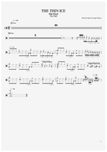 The Thin Ice - Pink Floyd - Full Drum Transcription / Drum Sheet Music - AriaMus.com