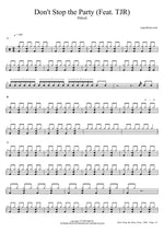 Don't Stop the Party (feat. TJR) - Pitbull drum sheet music