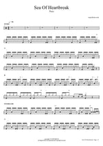 Sea of Heartbreak - Poco drum sheet music
