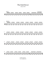The Irish Rover (feat. The Dubliners) - The Pogues drum sheet music
