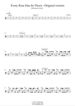 Every Rose Has Its Thorn - Poison drum sheet music