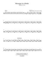 Message in a Bottle - The Police drum sheet music