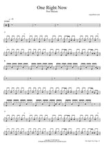 One Right Now - Post Malone drum sheet music