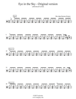 Eye in the Sky - The Alan Parsons Project drum sheet music
