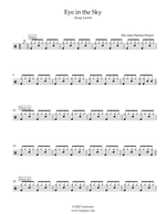Eye in the Sky - The Alan Parsons Project drum sheet music