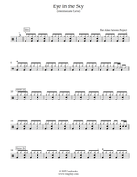 Eye in the Sky - The Alan Parsons Project drum sheet music