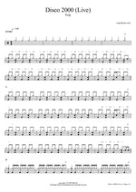 Disco 2000 (Live) - Pulp drum sheet music