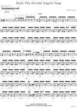 Hark the Herald Angels Sing (Version 1) Hillsong Worship Full Drum Transcription / Drum Sheet Music COPYDRUM