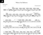 What a Fool Believes The Doobie Brothers Full Drum Transcription / Drum Sheet Music Drum Sheet MX