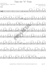 The new trio Take the A train Full Drum Transcription / Drum Sheet Music COPYDRUM