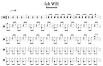 Ich Will Rammstein Full Drum Transcription / Drum Sheet Music Cyril Mayer