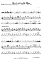 Hoochie Coochie Man (Live in Los Angeles 2001) Eric Clapton Full Drum Transcription / Drum Sheet Music COPYDRUM